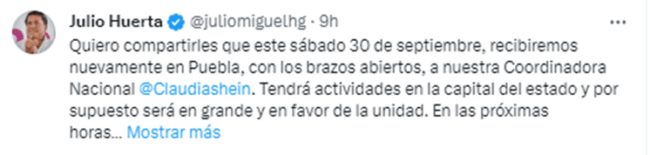 julio anuncia claudia
