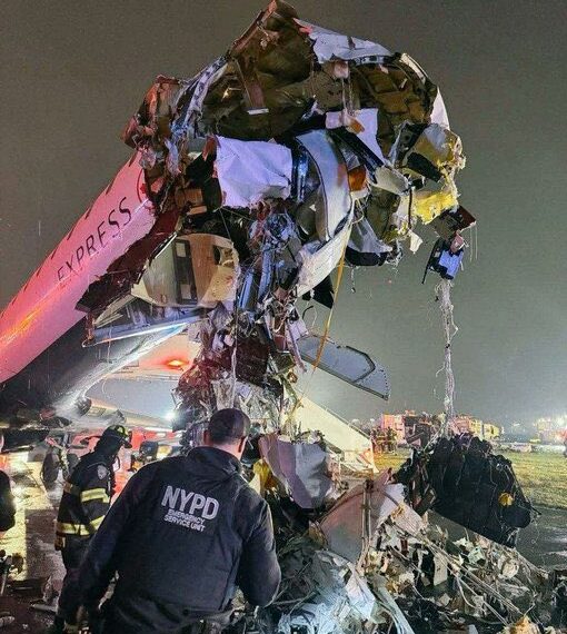 Avión de Air Canada colisiona en pista en Nueva York; reportan dos muertos y decenas de heridos