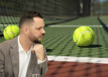 Mientras la ciudad se llena de baches, secretario de Infraestructura es visto en el Abierto de Tenis en Acapulco