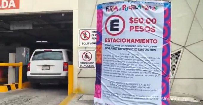 Alertan por cobros excesivos en estacionamientos durante la Feria de Puebla 2026