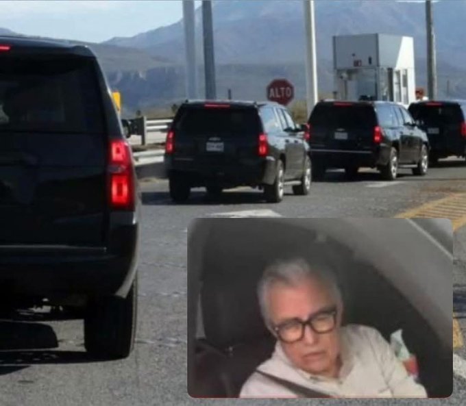 Reportan salida de Rocha Moya de Sinaloa bajo fuerte resguardo; crecen especulaciones políticas
