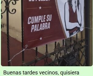 “Gaby La Bonita” provoca molestia vecinal por colocación de propaganda política en propiedad privada