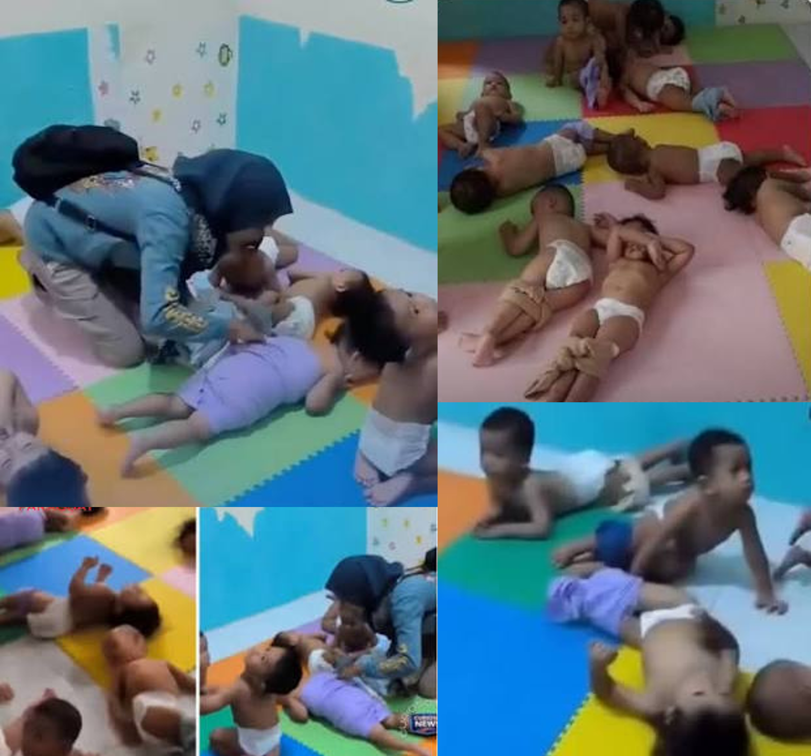 Indignación en Indonesia: hallan a decenas de niños acostados en el suelo en una guardería de Yogyakarta