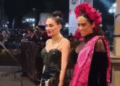 Graciela Palomares, Nayeli Salvatori y Rosa Isela Sánchez llegan al Palacio Municipal previo al Grito de Independencia