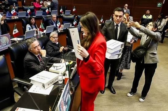 Paloma Sánchez confronta a Inzunza en el Senado por desapariciones y violencia en Sinaloa